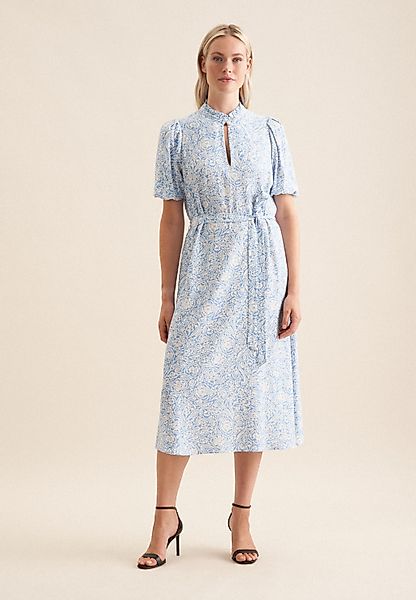 seidensticker Midikleid Halbarm-Kleid mit Rüschenkragen günstig online kaufen