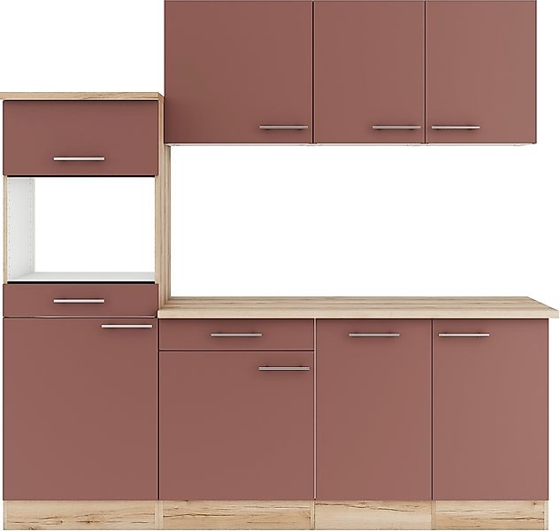 OPTIFIT Küche "Bella" Breite 210 cm, wahlweise mit E-Geräten günstig online kaufen