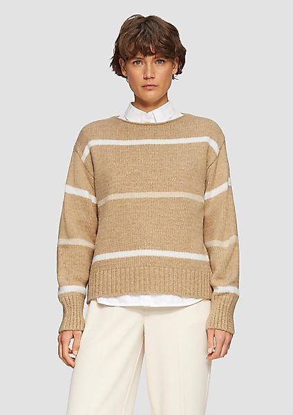 s.Oliver Longpullover Strickpullover Gestreifter Strickpullover mit günstig online kaufen