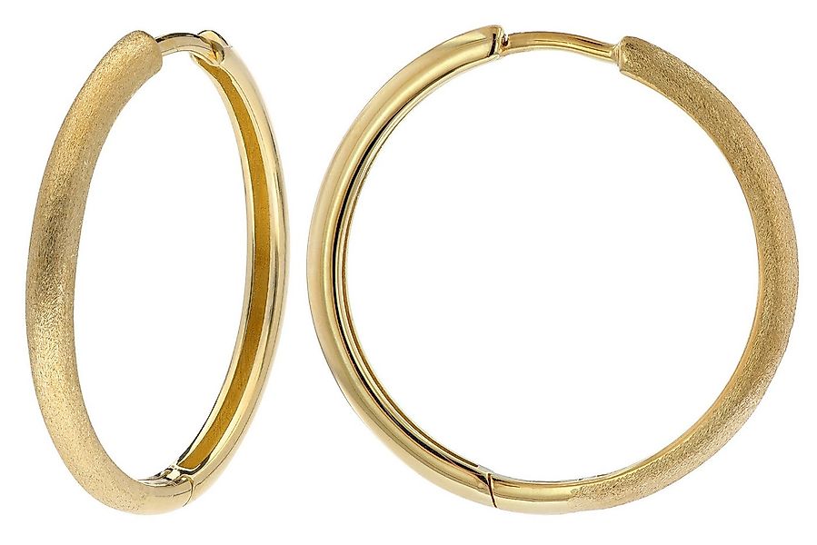 trendor Paar Creolen Damen 925 Silber Vergoldet Klapp-Creolen Ø 20 mm günstig online kaufen