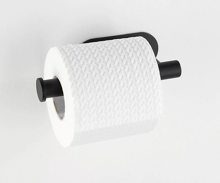 WENKO Turbo-Loc® Edelstahl Toilettenpapierhalter Orea Black Matt, WC-Rollen günstig online kaufen