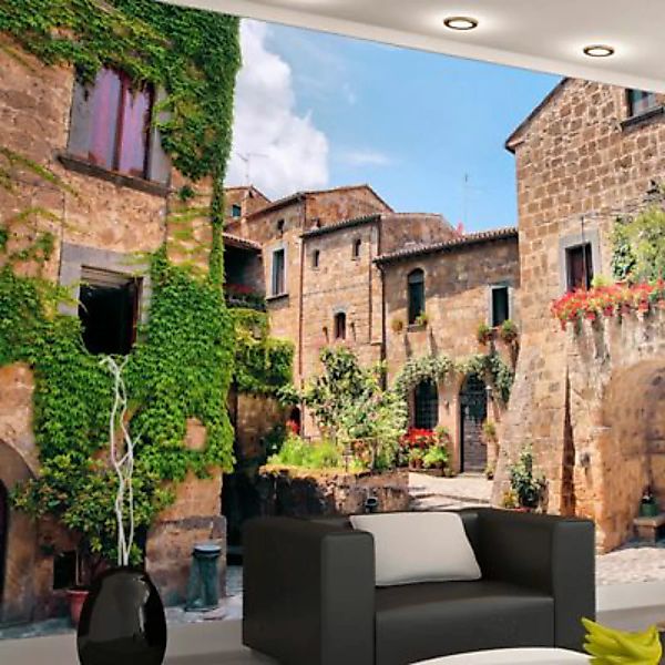 artgeist Fototapete Tuscan alley mehrfarbig Gr. 300 x 210 günstig online kaufen