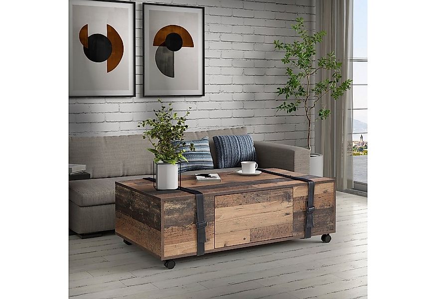 FORTE Couchtisch Couchtisch Fobya, auf Rollen, Breite ca. 110 cm günstig online kaufen