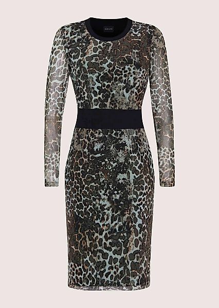 MADELEINE Sommerkleid "Etuikleid Elegantes Mesh-Kleid mit Animal-Print" Mes günstig online kaufen