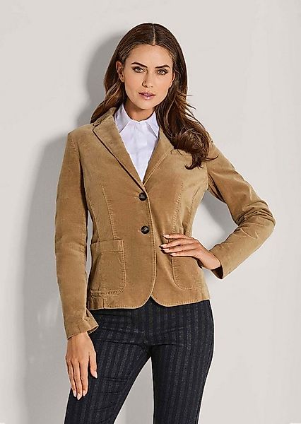 MADELEINE Kurzblazer Samtblazer mit Stretch-Komfort Kurzblazer mit Reverskr günstig online kaufen