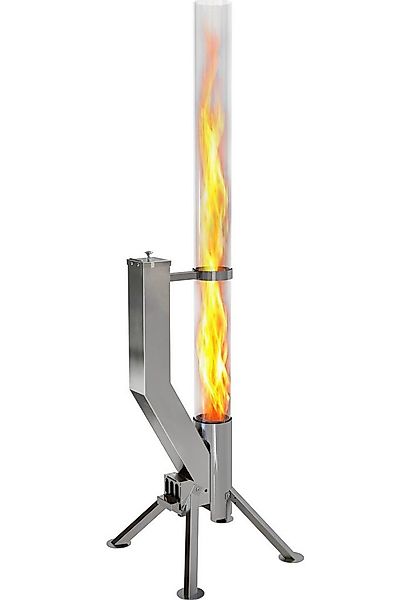 Gardenflare Feuerschale Premium Gartenkamin Feuersäule und Pelletfackel günstig online kaufen