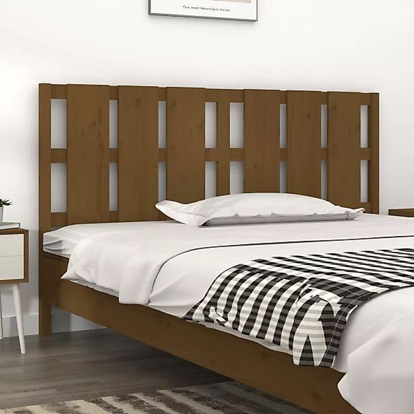 Vidaxl Bett-kopfteil Honigbraun 165,5x4x100 Cm Massivholz Kiefer günstig online kaufen