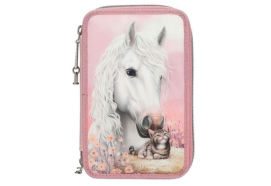 Depesche Geldbörse Depesche 3-Fach Federtasche TRUE FRIENDS Rosa günstig online kaufen