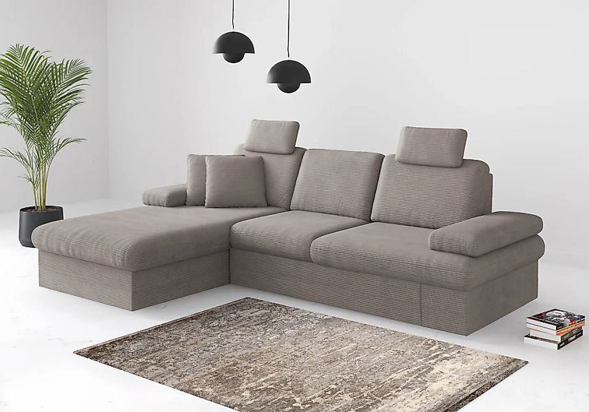 sit&more Ecksofa "Moreno", mit Armteilverstellung,wahlweise mit Bettfunktio günstig online kaufen