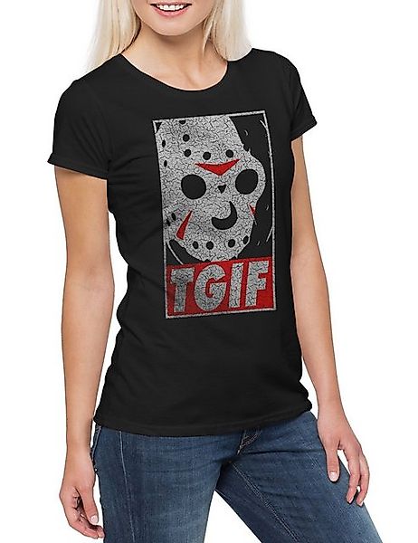 Urban Backwoods Print-Shirt 13th Friday Damen T-Shirt Friday the Knife Fun günstig online kaufen