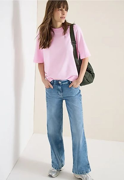 Kurzarm Sweatshirt im Garment dye Look günstig online kaufen