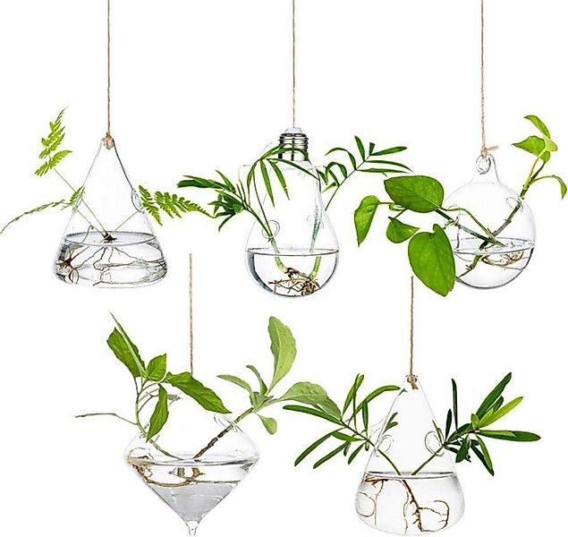 LuxusKollektion Blumenampel Hängende Glas Pflanzgefäße Wasserpflanzen günstig online kaufen