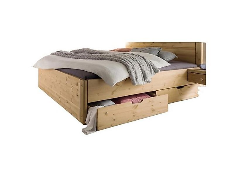 Natur24 Kinderbett Vita Doppelbett Kiefernholz Natur 200x200 cm günstig online kaufen