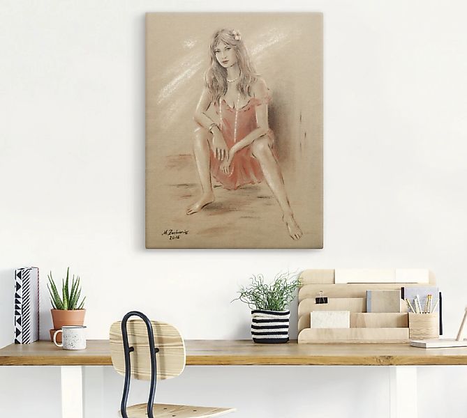 Artland Wandbild "Sehnsucht - Erotik Frauen", Frau, (1 St.), als Leinwandbi günstig online kaufen