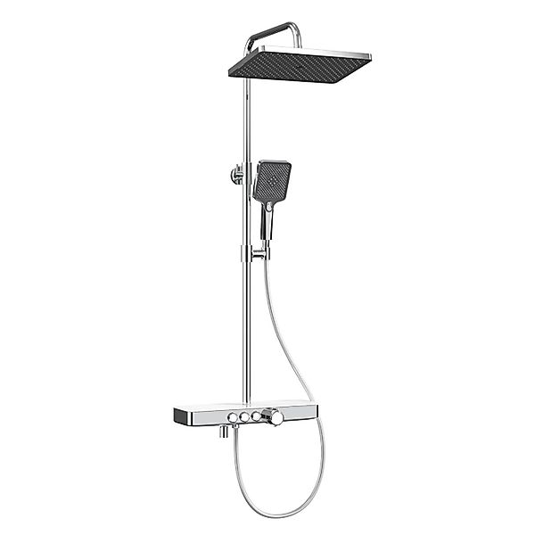 EMKE Duschsystem mit Thermostat Regendusche und Handbrause 3 Strahlarten mi günstig online kaufen