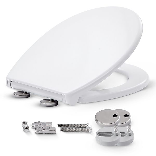 Arebos WC-Sitz Toilettendeckel mit Absenkautomatik Klodeckel günstig online kaufen