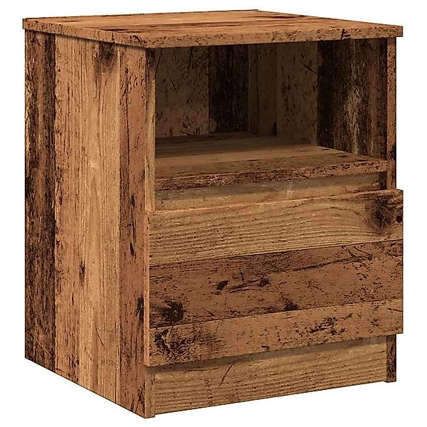 vidaXL Nachttisch Altholz-Optik 40x40x50 cm Holzwerkstoff 856498 günstig online kaufen