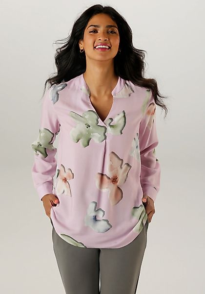 Aniston SELECTED Schlupfbluse, mit ausdrucksvollen und malerischen Blumendr günstig online kaufen