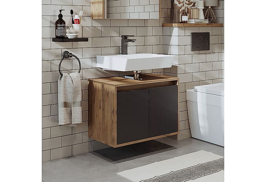 Roomart Badmöbel-Set, (Badezimmer Unterschrank HBT:45x65x35 cm Badmöbel Bed günstig online kaufen