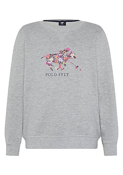 Polo Sylt Sweatshirt im floralem Logo-Design günstig online kaufen