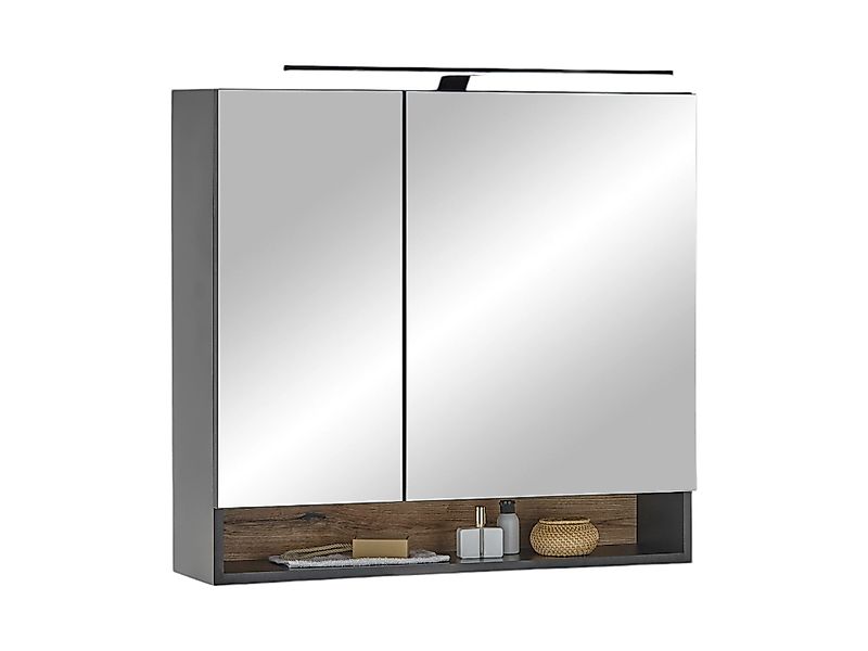 moebel-dich-auf Badezimmerspiegelschrank ASPEN 80 (in Schwarz günstig online kaufen