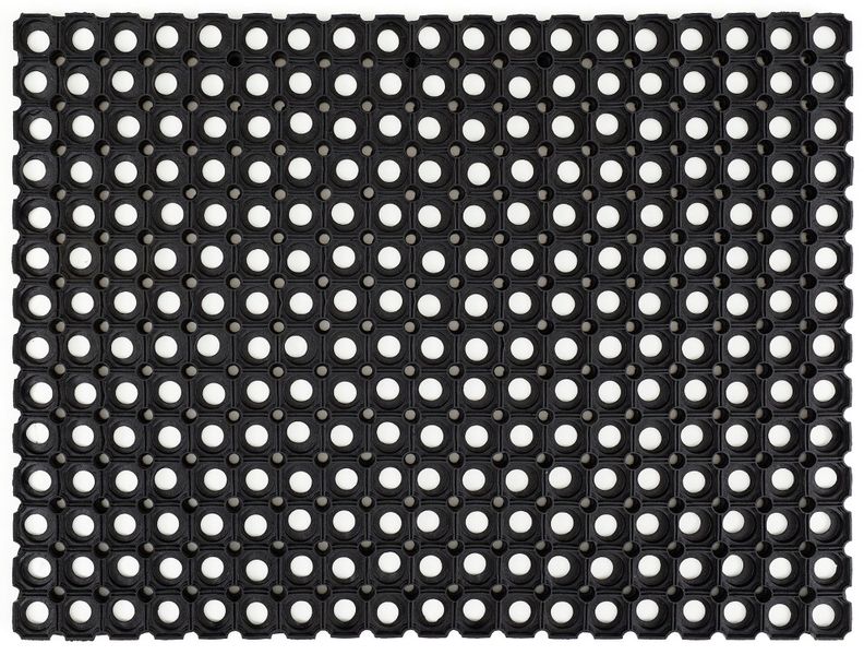 Andiamo Fußmatte "Gummi Ringmatte" rechteckig 15 mm Höhe Schmutzfangmatte, günstig online kaufen