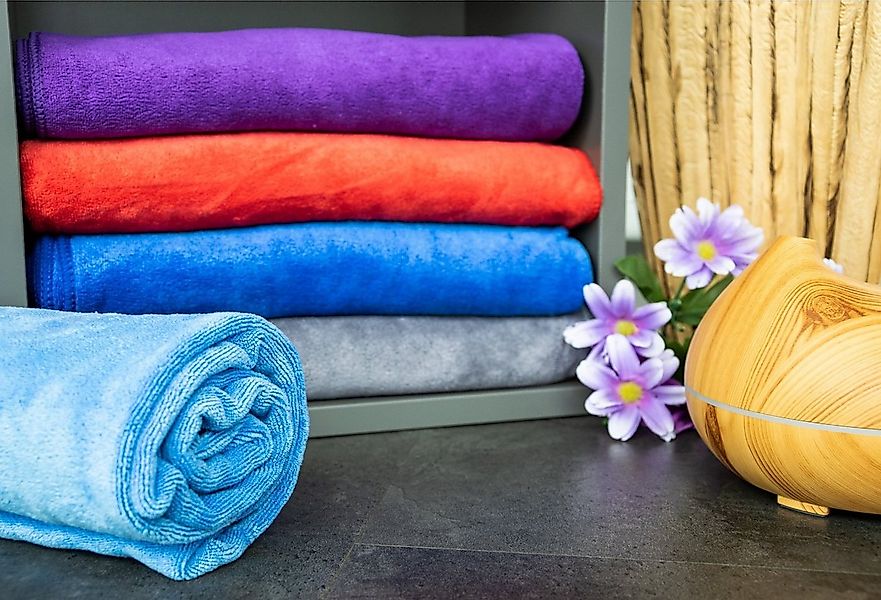 cosey Handtuch - Flauschiges Mikrofaser-Handtuch Set, Handtuch-Set 3 teilig günstig online kaufen