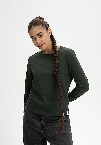 MELA Langarmshirt Langarmshirt schwer Style AASTHA Gerippter Kragen und ger günstig online kaufen