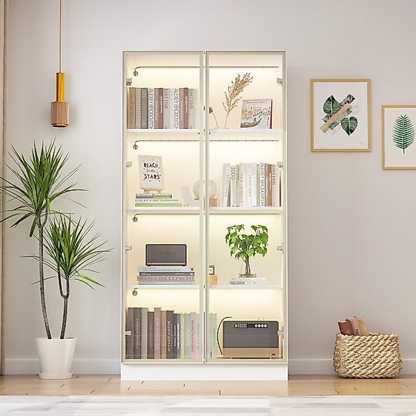 FUFU&GAGA Glasvitrine mit 2 Glastüren und günstig online kaufen