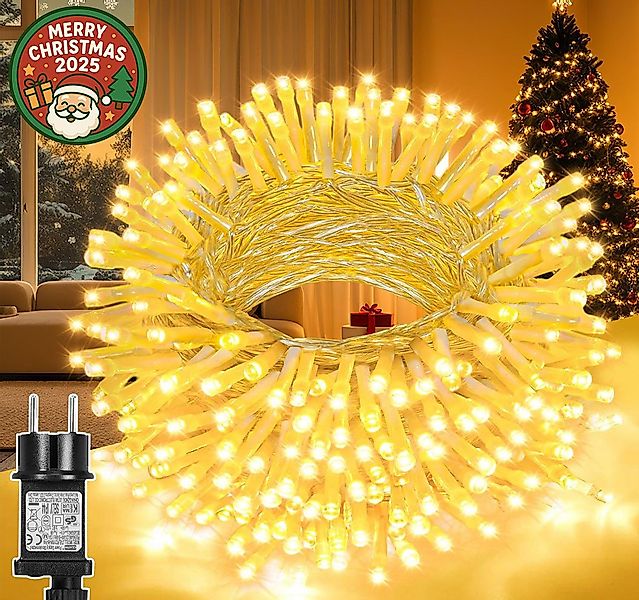 MERRY 2026 LED-Lichterkette mit Timer 8 Modi,20M-100M 31 V Weihnachtsbeleuc günstig online kaufen