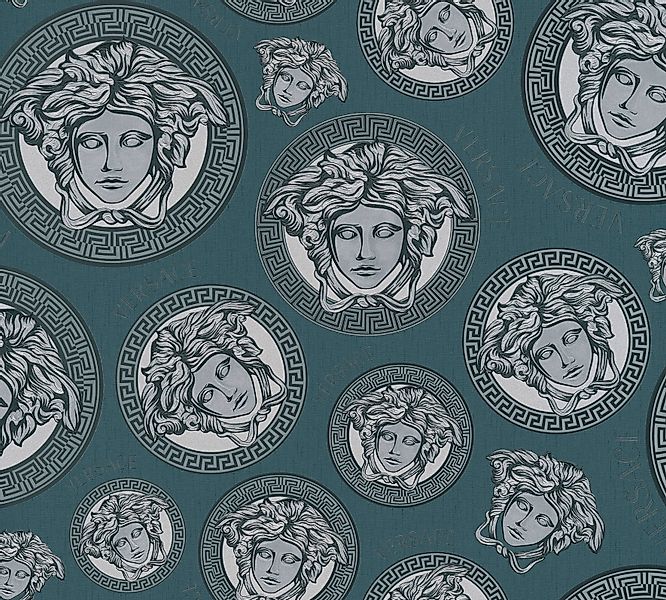 Versace Vliestapete Wallpaper Versace 5 Medusakopf, günstig online kaufen