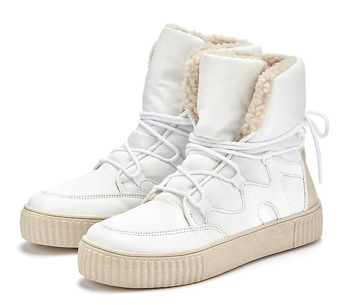 LASCANA Winterboots mit Warmfutter, Snowboots, Schnürstiefelette, günstig online kaufen