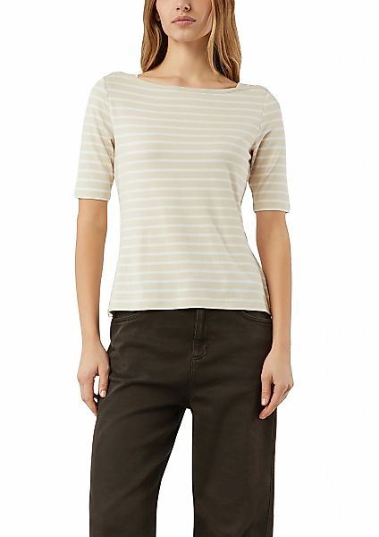 Comma T-Shirt im Streifen-Design günstig online kaufen