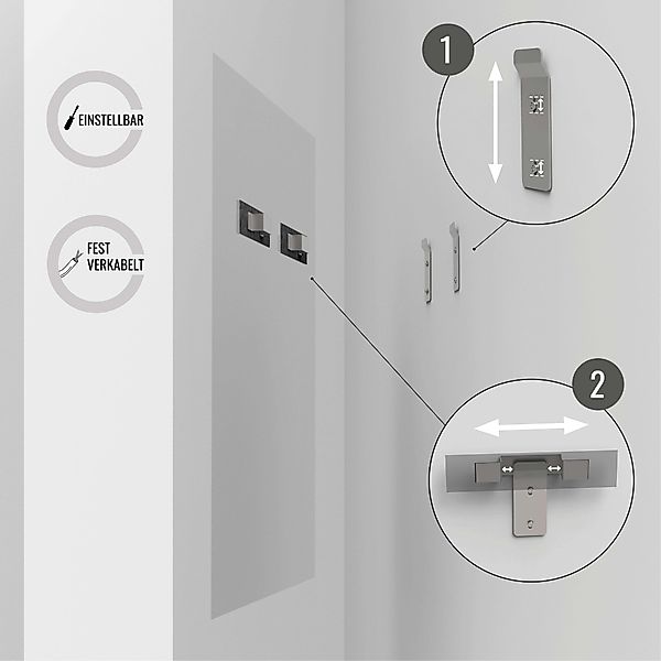 Loevschall Badspiegel "Lago, Spiegel Bundle inkl. Schminkspiegel, Badezimme günstig online kaufen