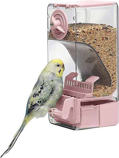 LuxusKollektion Vogelhaus Automatischer Vogelfutterspender mit Sitzstange günstig online kaufen