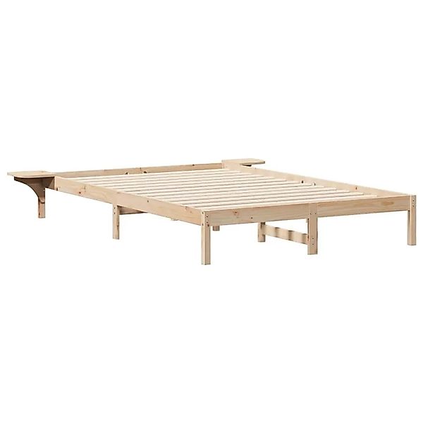 vidaXL Bettgestell mit Nachttischen Natur 140 x 220 cm 873247 günstig online kaufen