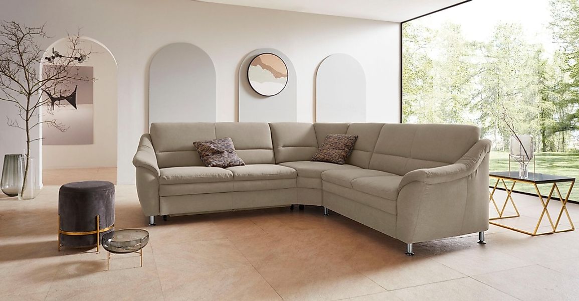 Places of Style Ecksofa "Cardoso L-Form", mit Trapezecke für mehr Sitzkomfo günstig online kaufen
