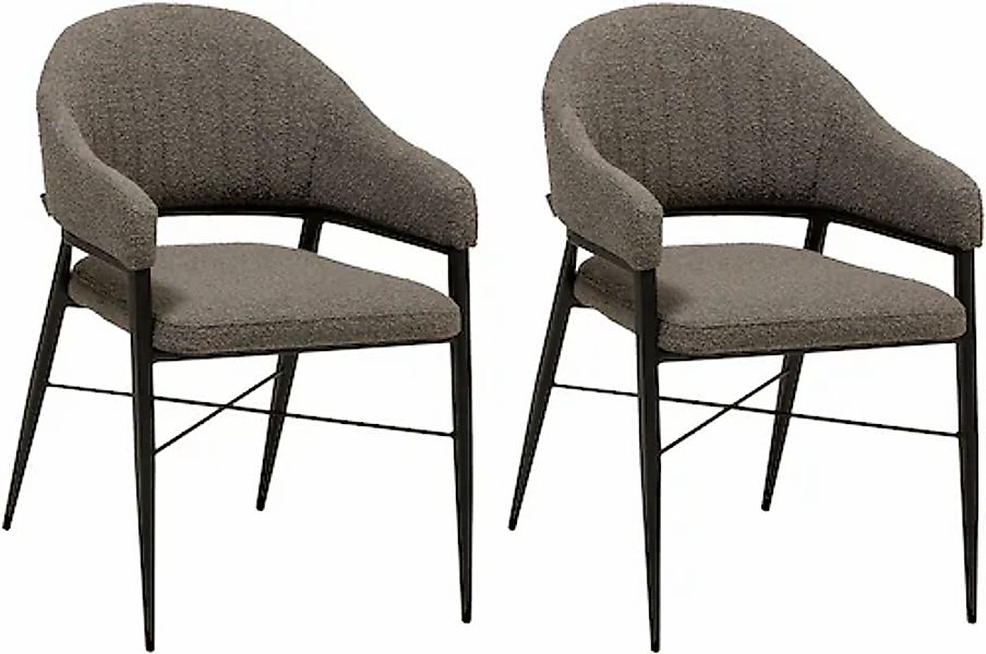 OMG Design Armlehnstuhl »Roma« (Set) 2 Stk. Stoff bequemer Esszimmerstuhl, günstig online kaufen