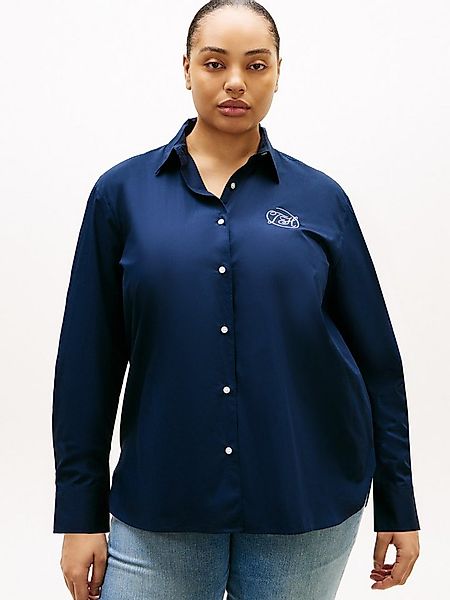 Tommy Hilfiger Curve Hemdbluse CRV COTTON EASY SHIRT in großen Größen, Baum günstig online kaufen