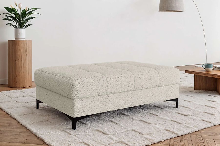 OTTO home Polsterhocker "LEEVKE Sitzhocker passend zum Sofa, Breite 115 cm" günstig online kaufen