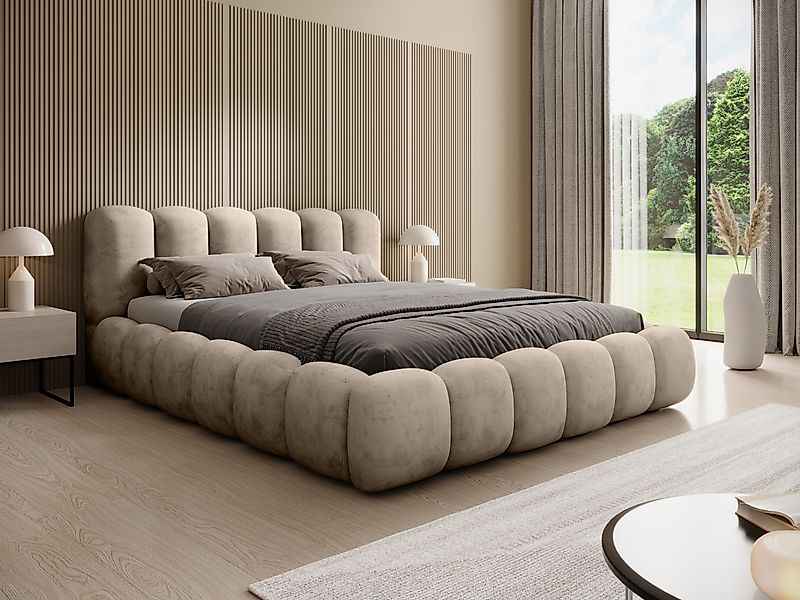 yourhouse24 Polsterbett Designer Dallas mit Bettkasten und Lattenrost (Bett günstig online kaufen