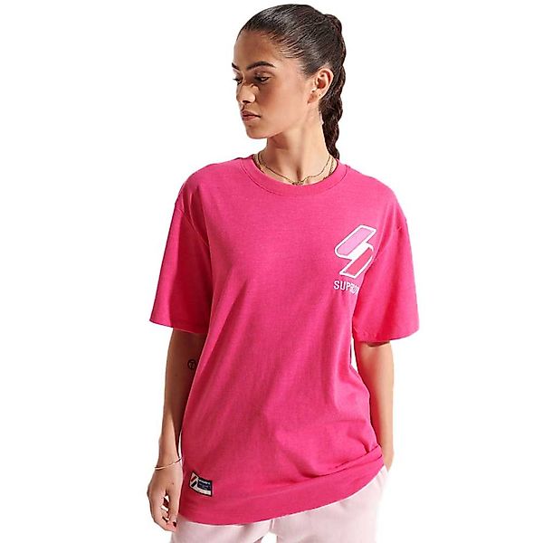Superdry Code Logo Kurzarm T-shirt XL Hot Pink Marl günstig online kaufen