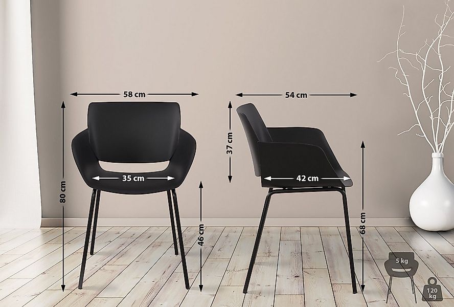CLP Esszimmerstuhl Alpena (2er Set, 2 St), wetterfest und UV-beständig günstig online kaufen