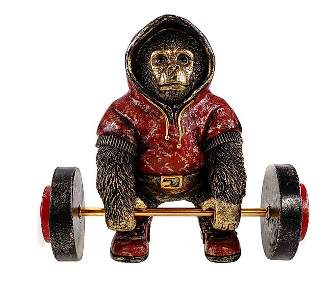 Kremers Schatzkiste Dekofigur Gorilla Bodybuilder Figur XXL Muskel Affe mit günstig online kaufen