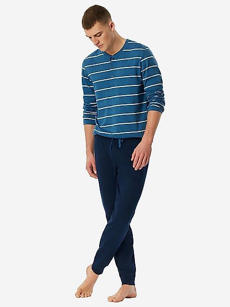 Schiesser Pyjama Casual Nightwear (2 tlg) schlafanzug schlafmode bequem günstig online kaufen