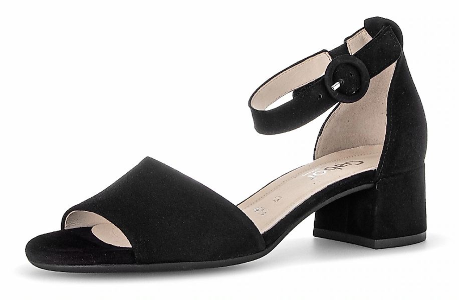 Gabor Sandalette "TUNIS", Blockabsatz, Businessschuh, Festtagsschuh, Ziersc günstig online kaufen