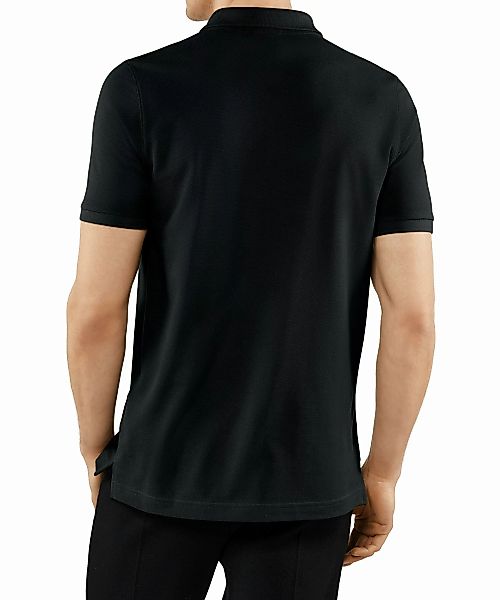 FALKE Polo Shirt Polo, Herren, L, Schwarz, Struktur, Baumwolle, 62101-30000 günstig online kaufen