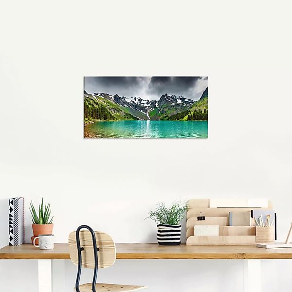 Artland Wandbild »Bergsee«, Berge, (1 St.), als Alubild, Outdoorbild, Leinw günstig online kaufen
