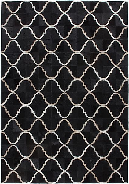 Kayoom Fellteppich "Lavish 310 Lederteppich" rechteckig 8 mm Höhe Patchwork günstig online kaufen