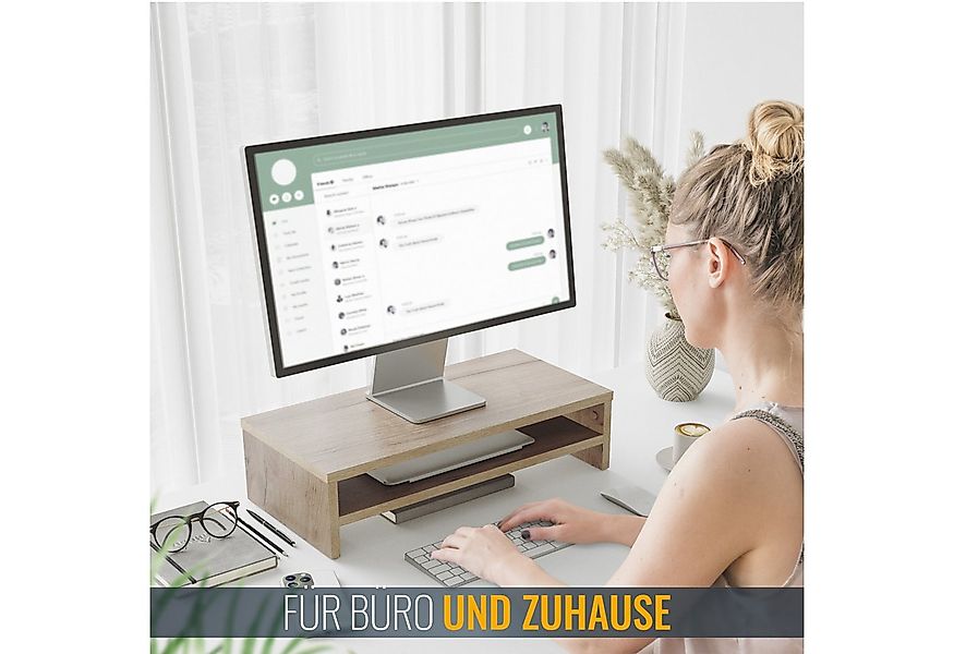 RICOO Schreibtischaufsatz FS0114-EG, (1-St), Monitorständer Schreibtisch Mo günstig online kaufen